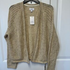 Croft & Barrow Women's Tan/Cream Sweater/Cardigan NWT